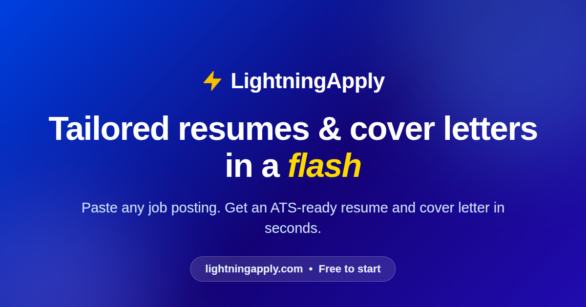 LightningApply screenshot