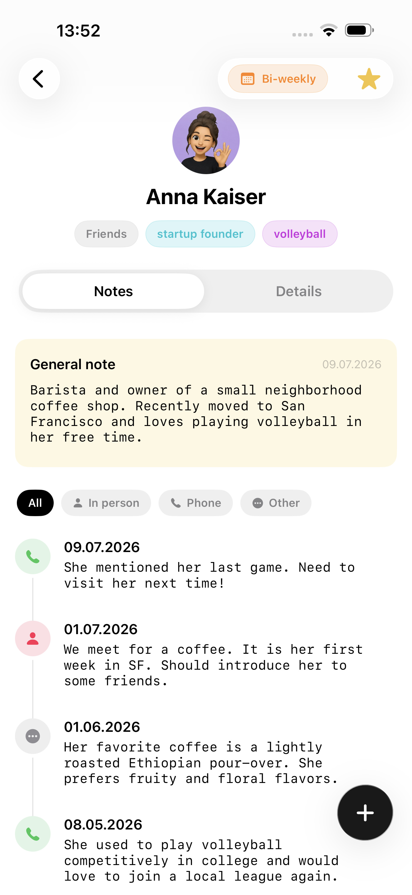 Persodex screenshot