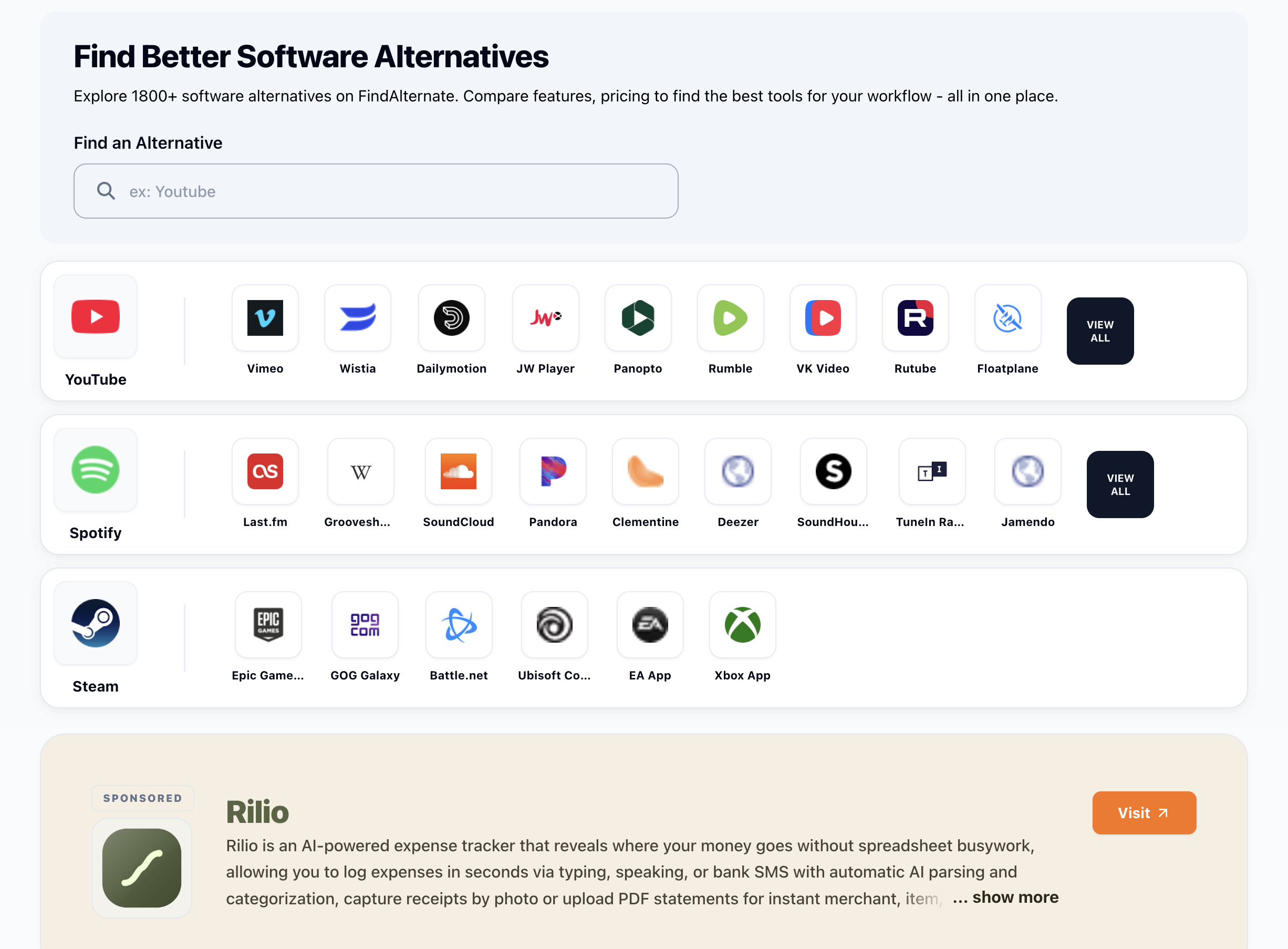 FindAlternate screenshot