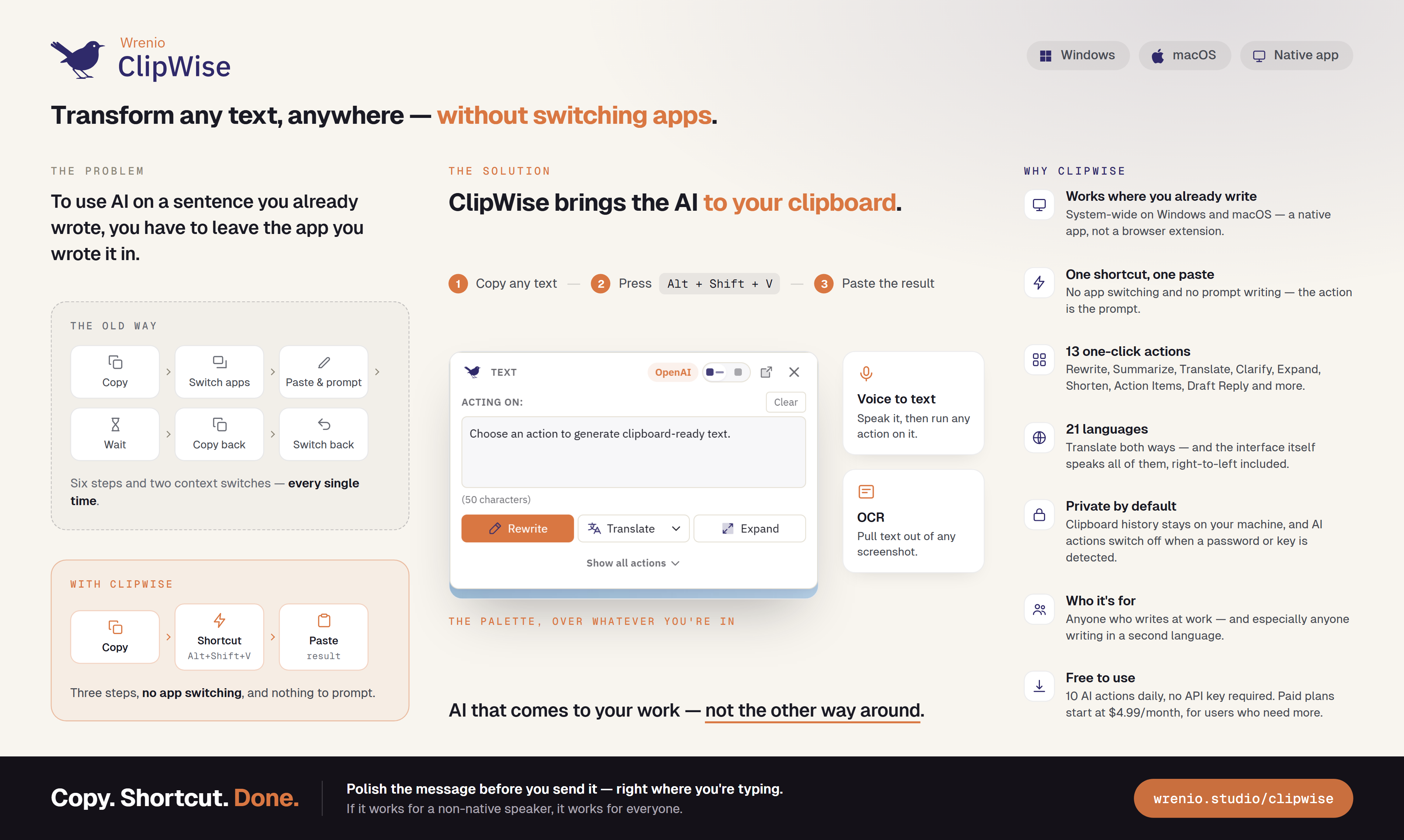 ClipWise screenshot