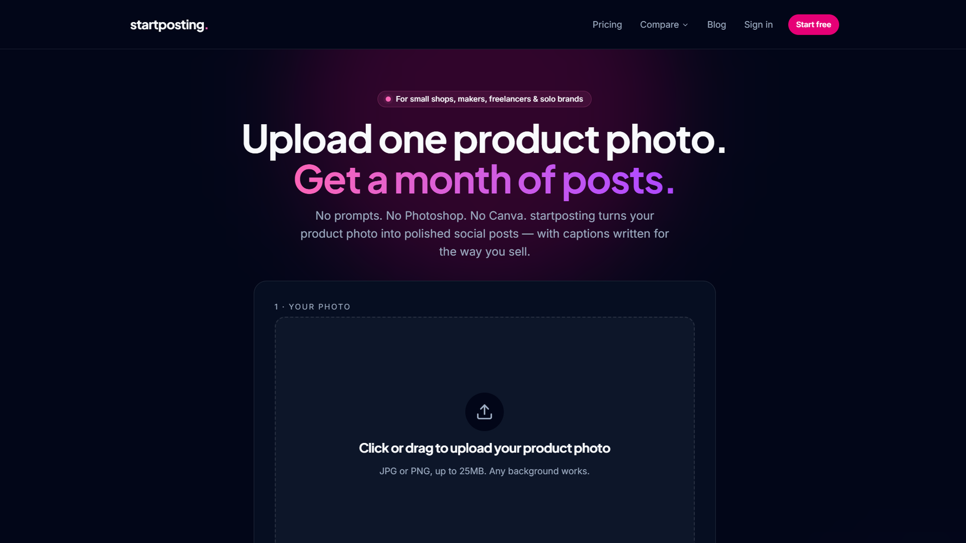 StartPosting screenshot